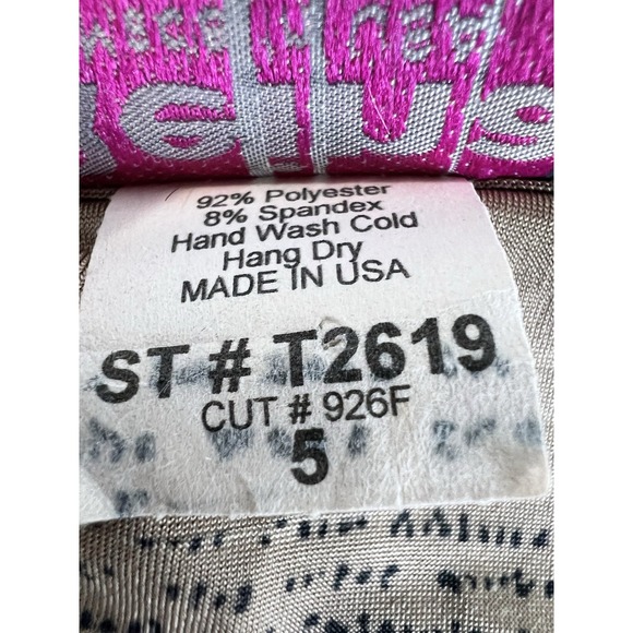 Reina Women's New York Newspaper Printed Layered Pullover Blouse Top Y2K USA L - Picture 8 of 9